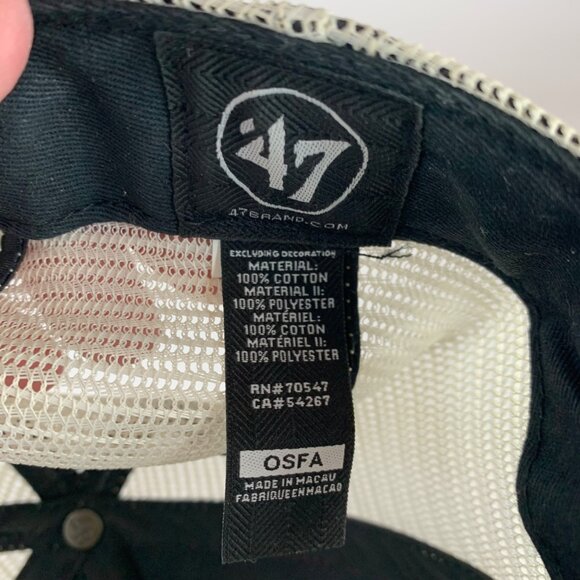 Cincinnati Reds MLB Red White 47 Brand Snapback Trucker Hat - Picture 6 of 6